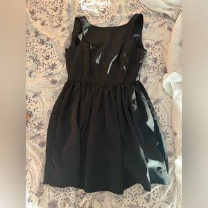 American Apparel small button down mini dress black